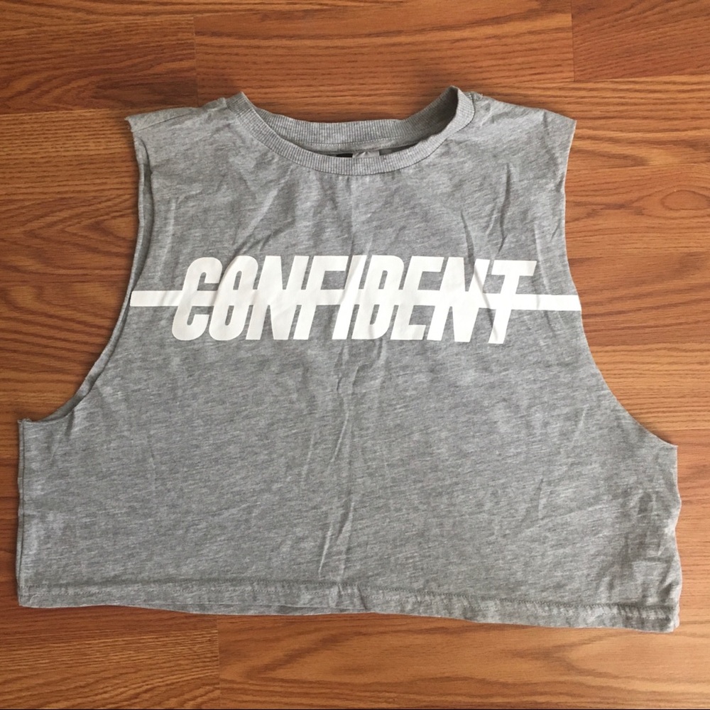 ☑️Crop Top Motivational Shirt